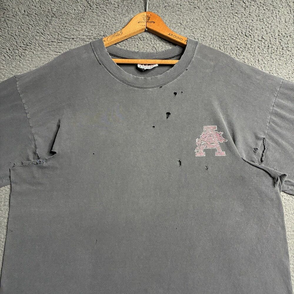 VTG Sun Faded Distressed Worn Burnout T Shirt Men's XL Thrashed Gradient Grunge